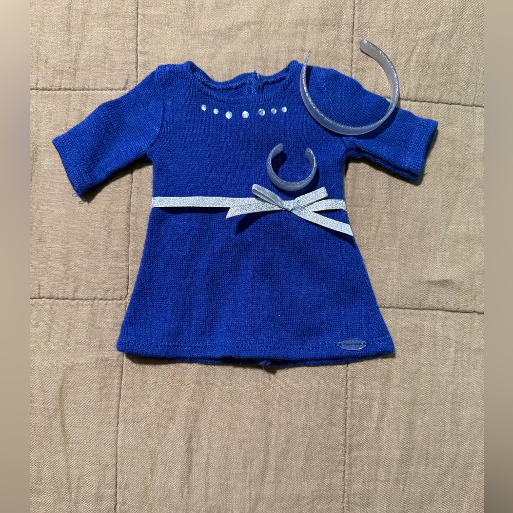 American Girl Truly Me Blue Rhinestone Studded Dress